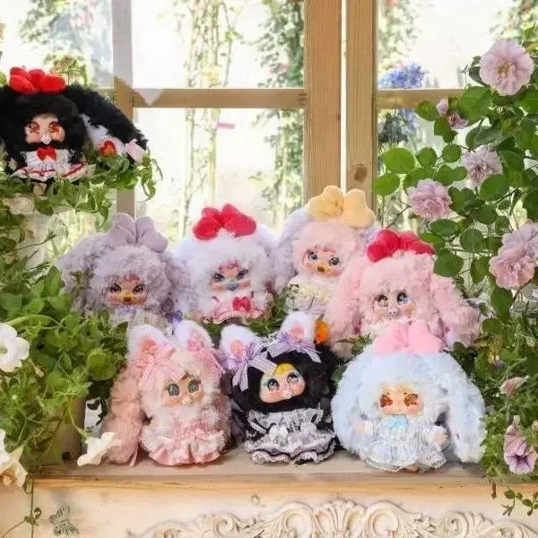 JIIMO Sweet Sleep Manor Princess plush keychain blind box collectible pendant, 80% plush design
