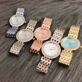Contena Brand Luxury Women's Watch Fashion Rhinestones Stainless Steel Quartz Watch Simple Elegant Ladies Watch Reloj Mujer