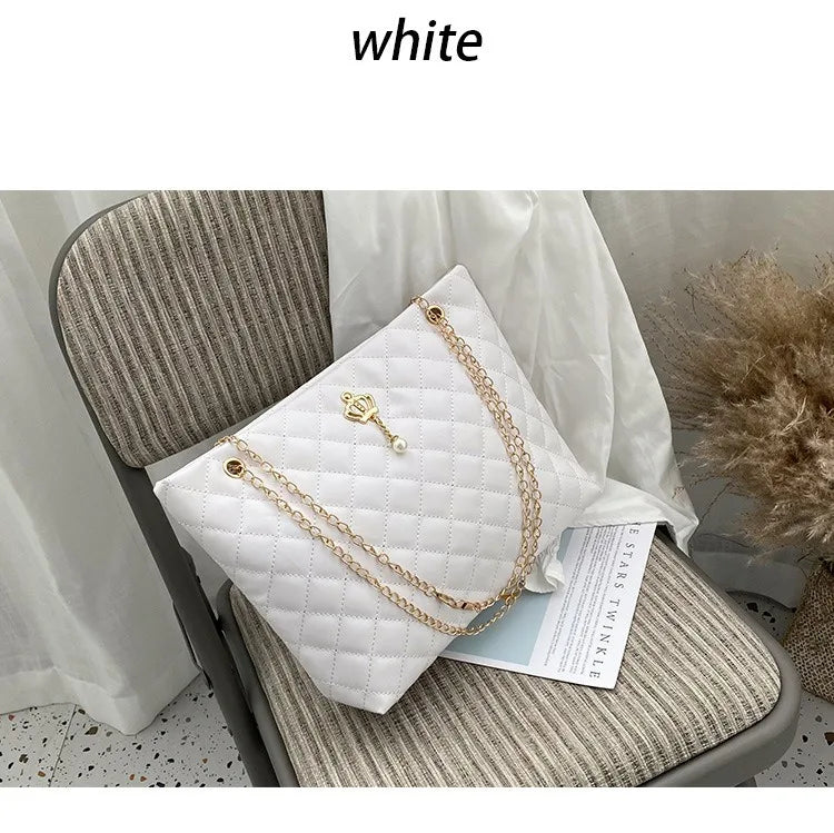 Stylish soft leather shoulder bag for women, versatile tote by HSF Marketplace
