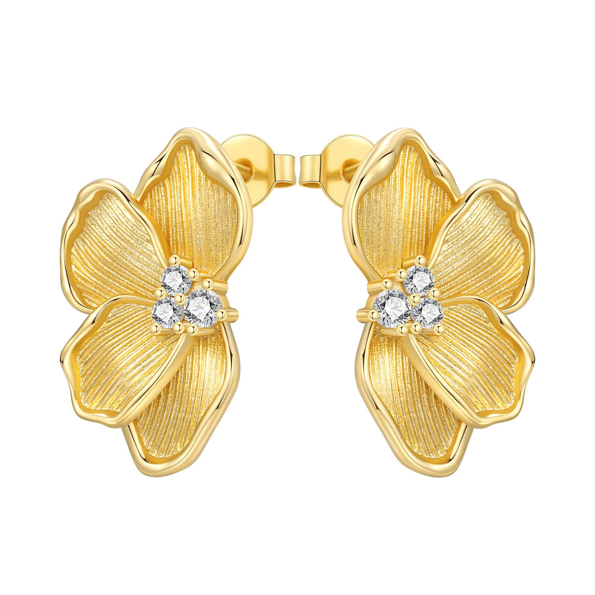 Orstarry S925 sterling silver 18k gold knot stud earrings, classic jewelry for women