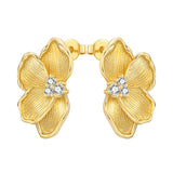 Orstarry S925 sterling silver 18k gold knot stud earrings, classic jewelry for women