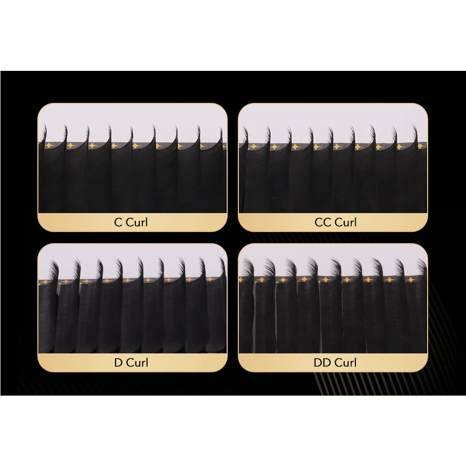 Premium individual false eyelash extensions for natural volume by HSF Marketplace