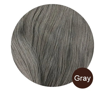7-piece HSF Marketplace clip-in human hair extensions, natural straight Remy hair wefts, 12–26 inches