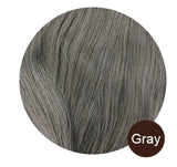 7-piece HSF Marketplace clip-in human hair extensions, natural straight Remy hair wefts, 12–26 inches