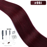 KIikiigirl PU clip-in hair extensions, 100% Remy human hair seamless weft for women