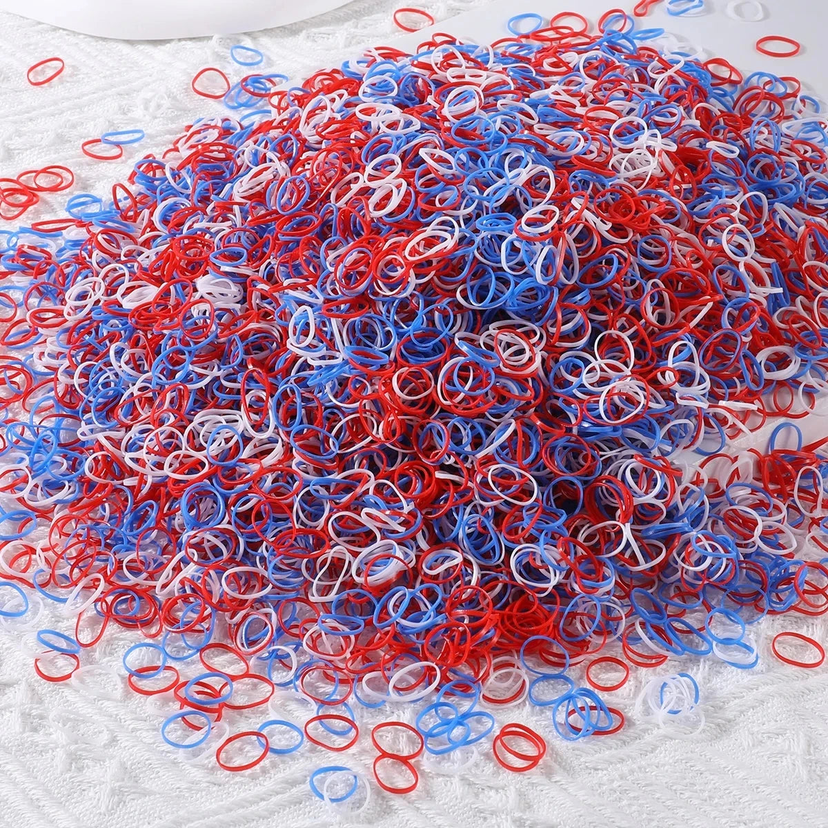 1000/2000Pcs Colorful Small Disposable Hair Bands Scrunchie Girls Elastic Rubber Band Ponytail Holder Hair Accessories Hair Ties
