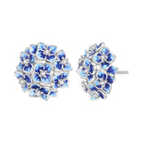 Orstarry S925 sterling silver 18k gold classic knot stud earrings for women, close-up jewelry image