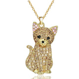 Cute beagle pendant necklace, elegant dog lover jewelry by HSF Marketplace