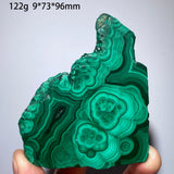 Natural Malachite Mineral Specimens Slab Slices Single-Sided Polished Quartz Crystal Healing Stone Home Decor