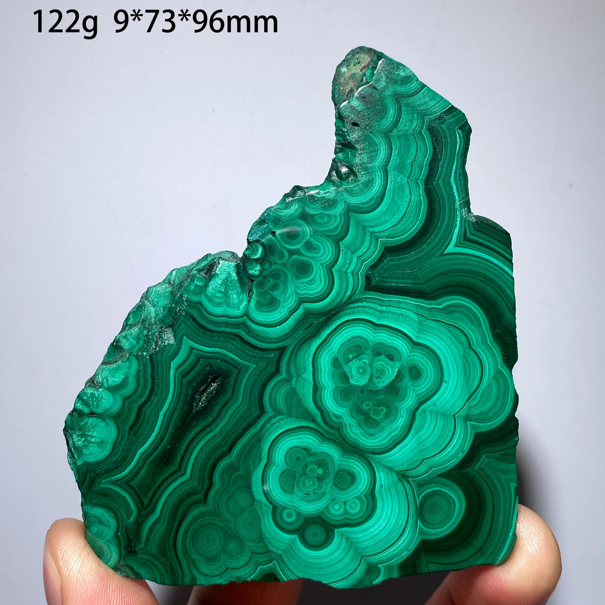 Natural Malachite Mineral Specimens Slab Slices Single-Sided Polished Quartz Crystal Healing Stone Home Decor