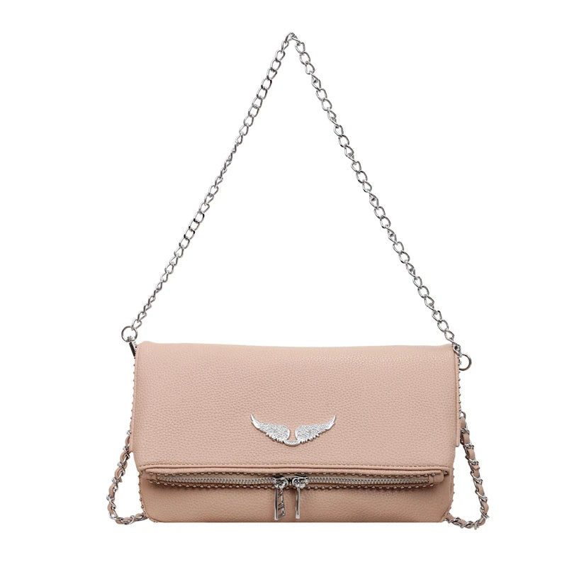 Small square women's crossbody bag with retro chain design by HSF Marketplace