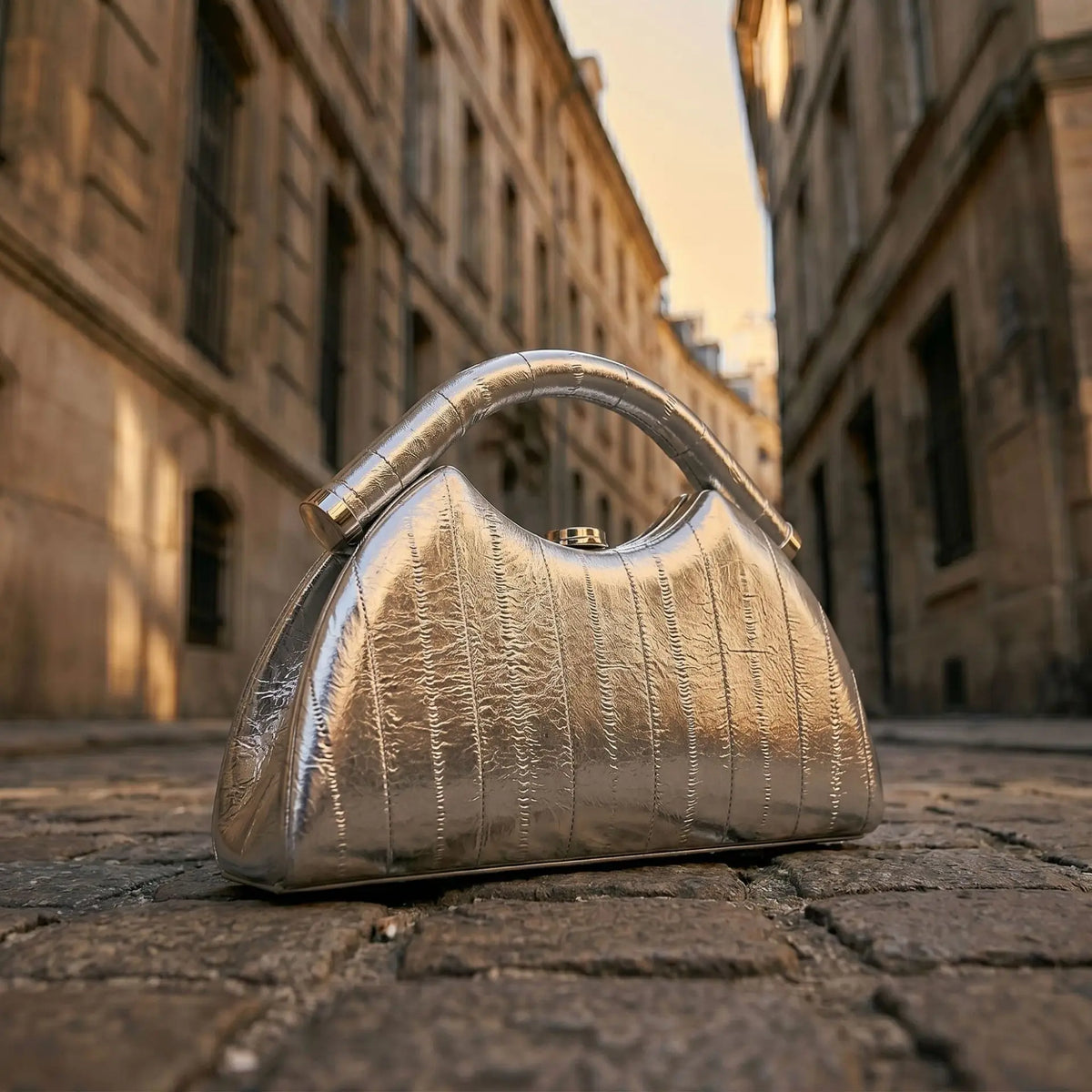 Elegant half moon evening handbag for women in black PU leather, perfect for weddings and parties, with a sleek box clutch design.