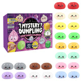 2026 Christmas advent calendar with 24 mysterious dumpling grids, soft sensory stress-relieving toy by HSF Marketplace