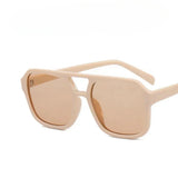 Square big frame sunglasses by HSF Marketplace, lightweight black and yellow UV protection sun glasses for men and women.