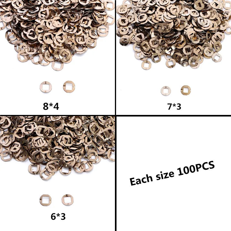 Metal screws and gaskets for professional hairdressing scissors, HSF Marketplace hair styling tool accessories assembly components