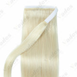 HSF Marketplace silky straight Remy human hair clip-on ponytail extension in natural style
