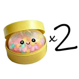 Rainbow dumpling squishy toy by HSF Marketplace for sensory stress relief and fun