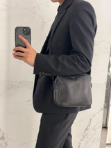 Luxury genuine leather women's wallet, designer handbag in black, HSF Marketplace product image