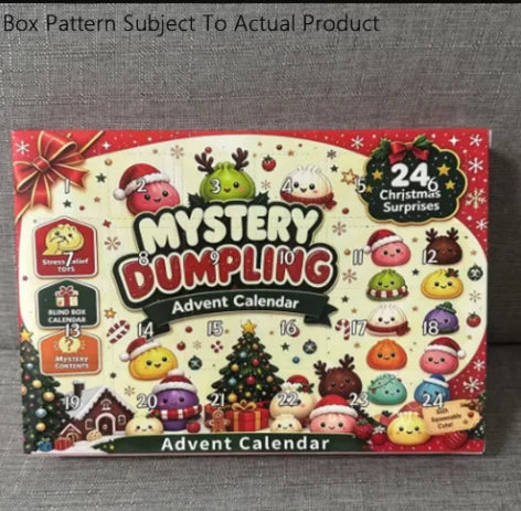 Dumpling squishy fidget Christmas countdown advent calendar 2026 with 24-day surprise box by HSF Marketplace