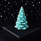 Christmas Trees Resin Natural Stone Amethyst Rose Quartz Luck Tree Handmade Ornaments Silicone Home Decoration Holiday Gift