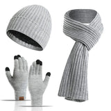 Winter warm beanie, scarf and gloves set for men and women by HSF Marketplace
