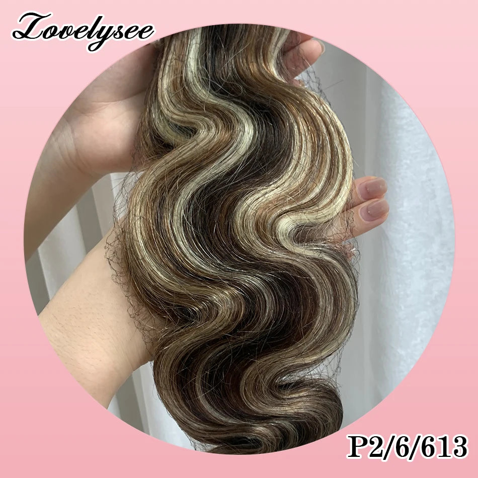 Brazilian Remy human hair body wave drawstring ponytail extension, wrap-around style in natural hair texture