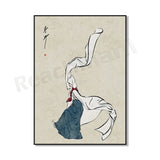 Korean hanbok canvas poster, Asian home decor wall art by HSF Marketplace