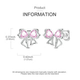 Hypoallergenic CZ zircon hoop earrings in 925 sterling silver by HSF Marketplace