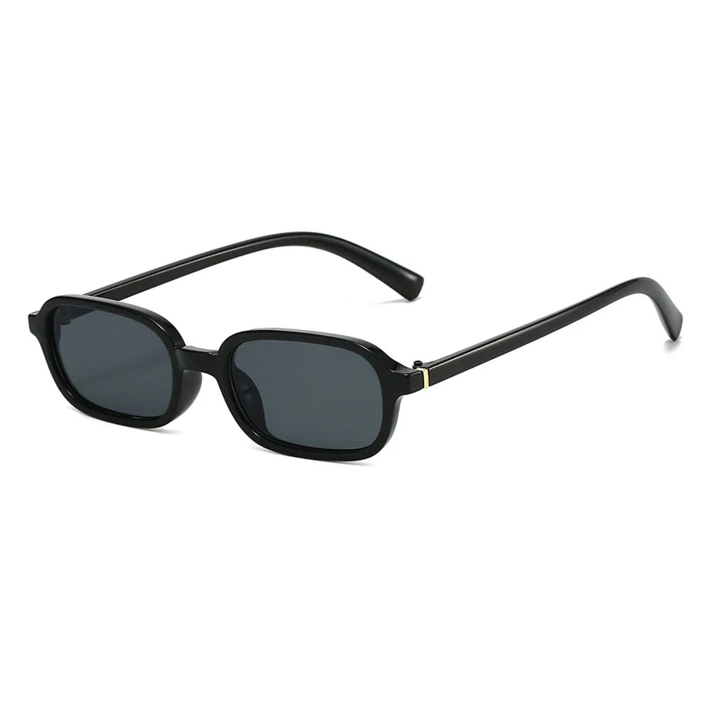 Pair of KLASSNUM vintage sunglasses by HSF Marketplace featuring rectangular frames, UV400 protection, and a trendy square design.