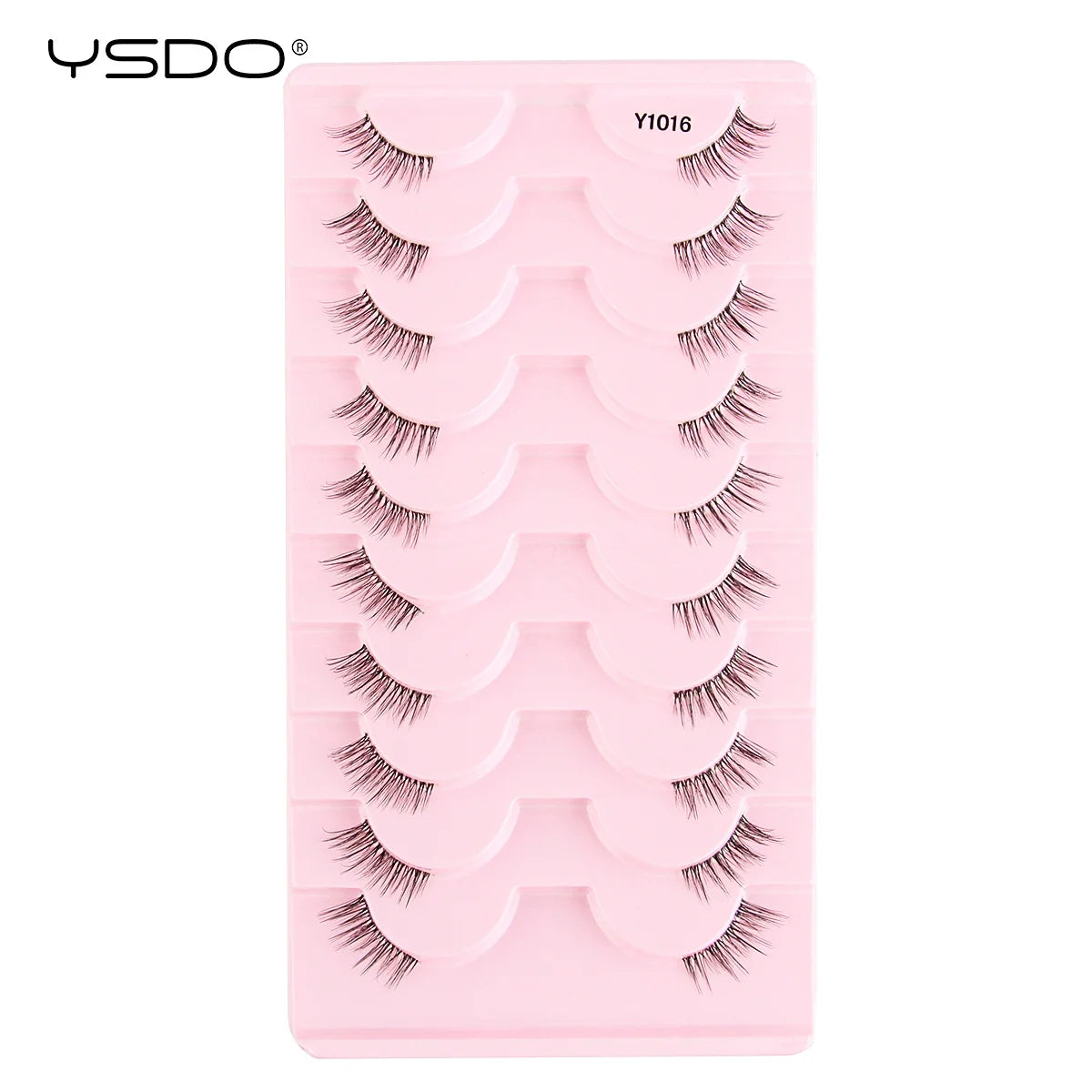 Natural half false eyelashes by HSF Marketplace, lightweight style for effortless beauty, 5 or 10 pairs