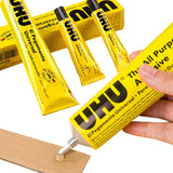 1PC/2PCS/3PCS 7ml/20ml/35ml/60ml UHU Universal Flexible Clear Glue For Wigs Lace Fabric Wood Metal Leather Porcelain DIY Repair