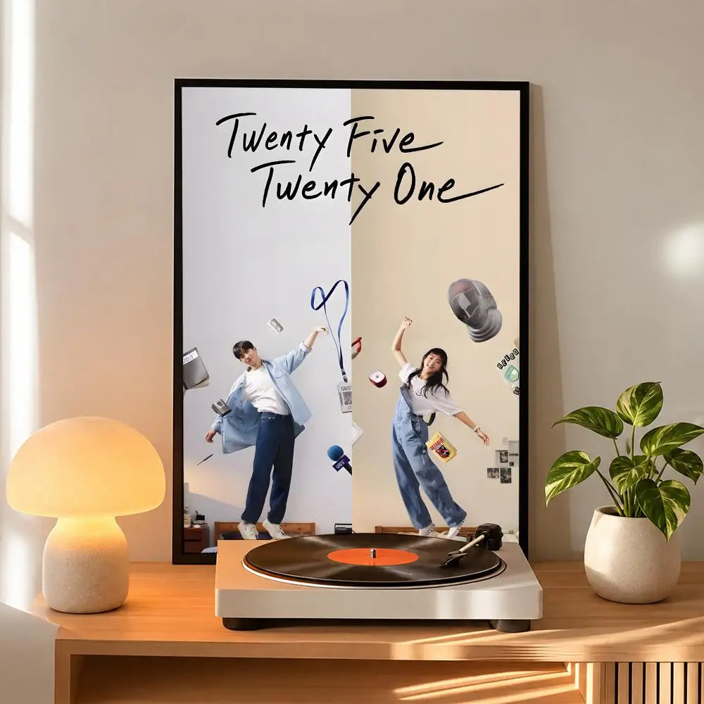 Korean romance drama series art poster for home decor, HSF Marketplace K-culture merch