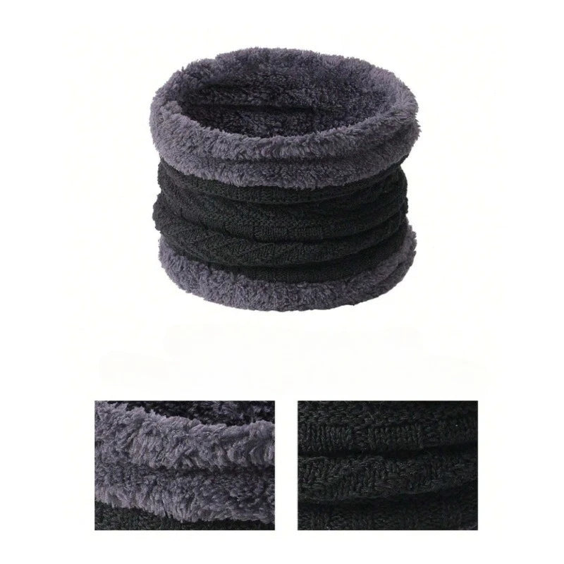 Men's winter hat, scarf and gloves set by HSF Marketplace for cold weather comfort