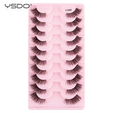 Natural half false eyelashes, 5 or 10 pairs, HSF Marketplace lash set with subtle, effortless beauty style