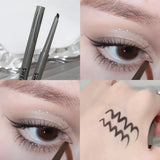 Rose red matte waterproof eyeliner pencil with wine-red color and lying silkworm tip by HSF Marketplace