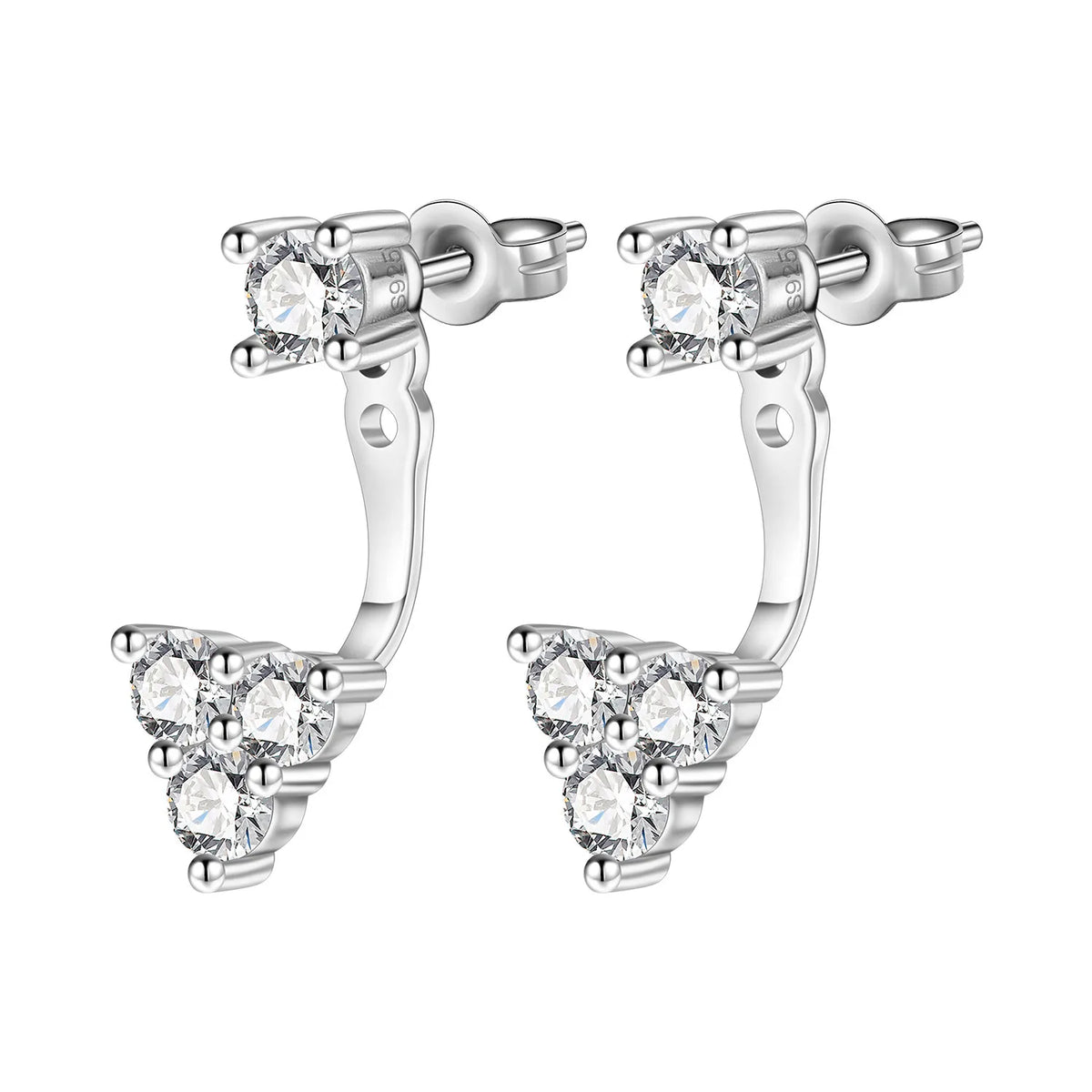 Orstarry S925 sterling silver 18k gold classic knot stud earrings for women, shown against a plain background