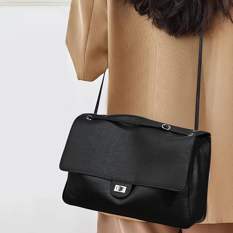 Luxury genuine leather shoulder bag for women in winter fashion style, HSF Marketplace handbag