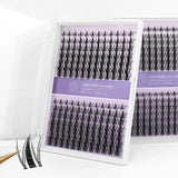 Lakanaku Diy Eyelashes Manga Style Lashes Invisible Bond Lash Fairy Cluster Lash Comic Makeup Sets and Kits Wispy Cluster Fans