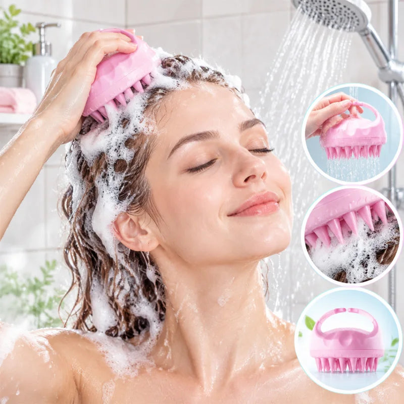3Pcs Hair Care Set Spray Hair Comb Scalp Massager Shampoo Brush Hair Oil Applicator Bottle Scalp Massage Serum Apply Tool for Hair Growth Salon Styling