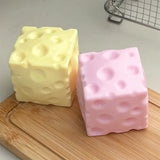 Crunchy Soft Cheese Cube Peanut Pudding Soap Corn Squishy Toy ASMR Sensory Fidget Toy Anti Stress Gift For Adults