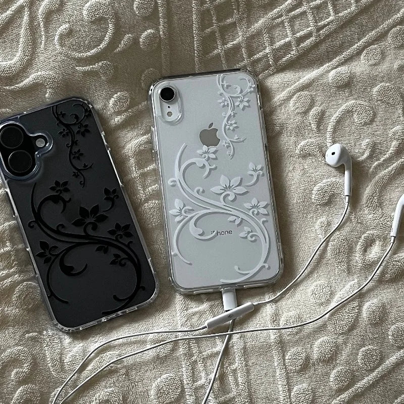 Art flower phone case for iPhone 15–18 Pro Max and Mini by HSF Marketplace