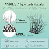 C curl mix lash clusters for natural 3D wispy false eyelash extensions by HSF Marketplace