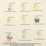 20pcs Alloy Lace Heart-Shaped Water Drop Pendant Accessories DIY Braid Hair Accessories Hair Clips