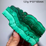 Natural Malachite Mineral Specimens Slab Slices Single-Sided Polished Quartz Crystal Healing Stone Home Decor