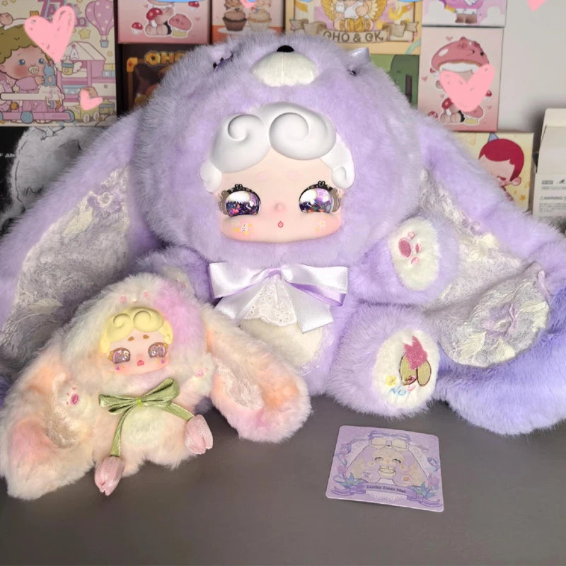 Lucky Deer Nai Sweet Tea Bunny 600% Series plush vinyl face action figure blind box collectible figure
