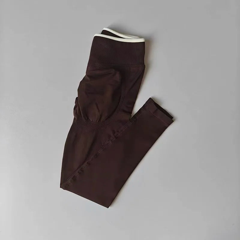 Women's high-waisted peach butt yoga pants by HSF Marketplace