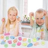 Glow-in-the-Dark Mini Mochi Squishy Animals – Cute Stress Relief Sensory Fidget Toys