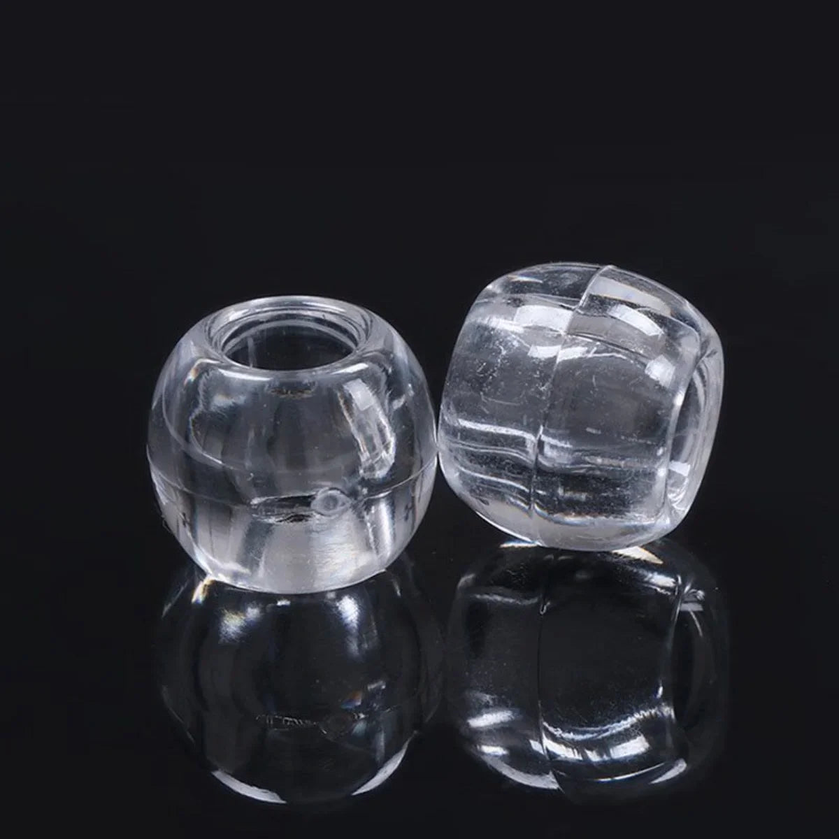12mm acrylic plastic beads, transparent round beads, dirty braid accessories, hair extensions, large hole beads, string beads