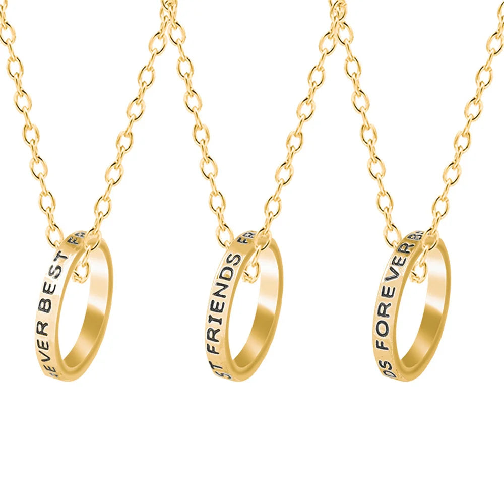 Best Friends Forever necklaces set for girls and women, matching friendship jewelry by HSF Marketplace
