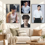 Kim WooBin celebrity portrait style poster for home decor, K-culture merch by HSF Marketplace